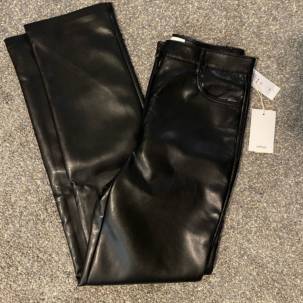 Aritzia Melina Leather Pant Size 4